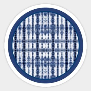 Tiki Shibori Blue Sticker